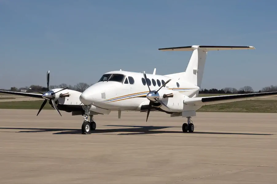 Beechcraft King Air 200 on the ramp